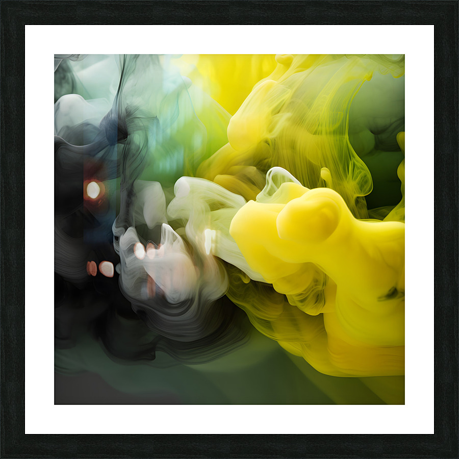 Jamaica in the Clouds Abstract Picture Frame Printing