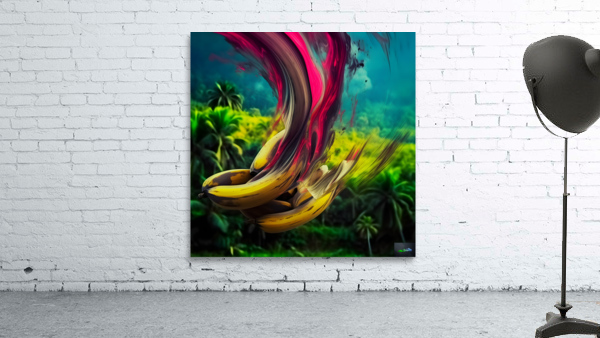 Royal Banana Abstract Wall Preview