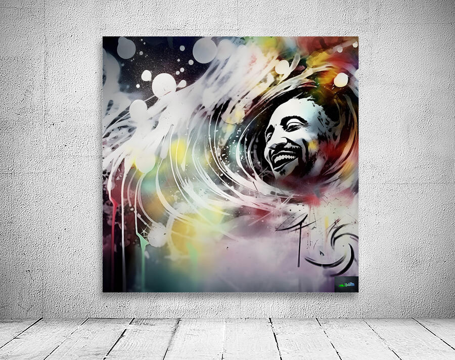White Graffiti Reggae Wall Preview