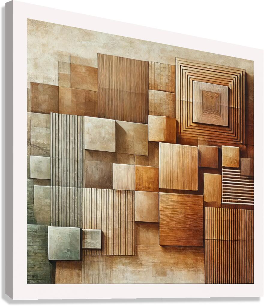 Textured Cubes - GIA2401-0282-ABS Canvas Print