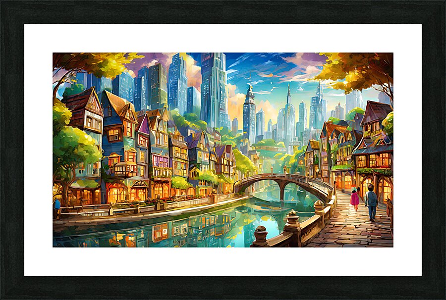 Urban Charm - GIA2401-0176-PIN Picture Frame print