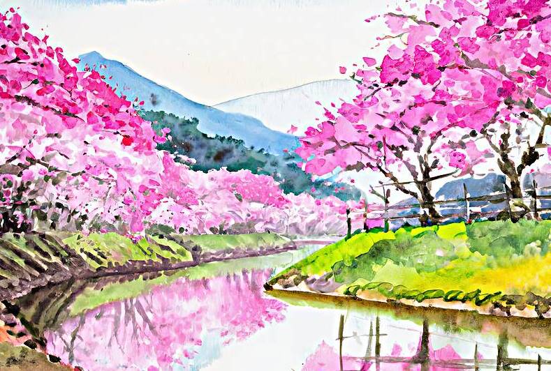 Spring Splendor - GIA2401-0232-WAT by JordiCarrio