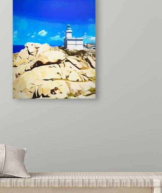 Lighthouse in Watercolor - CR2405-0665-WAT by JordiCarrio