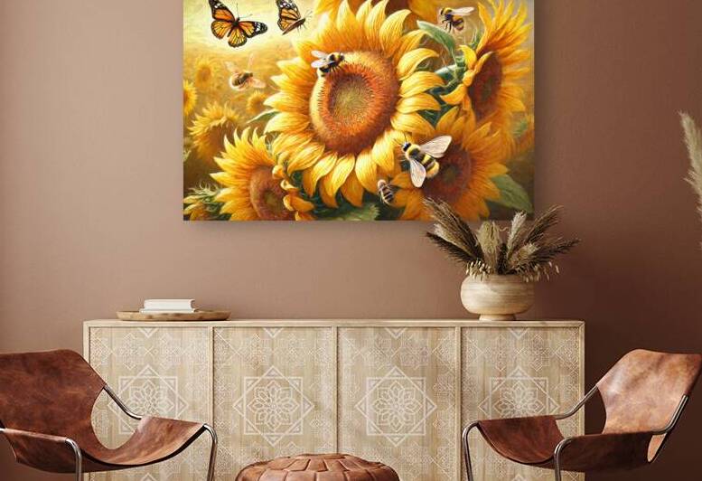 Dance of Sunflowers - GIA2401-0244-OIL by JordiCarrio