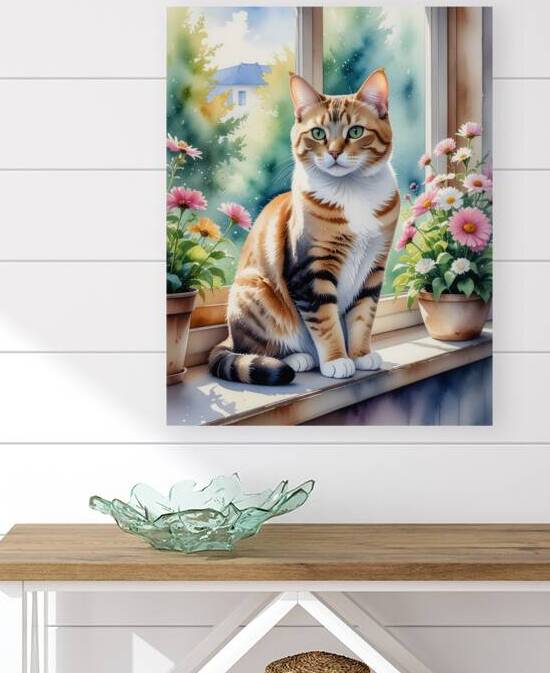 Window Cats Gentle Gaze   GIA2501 0455 WAT by JordiCarrio
