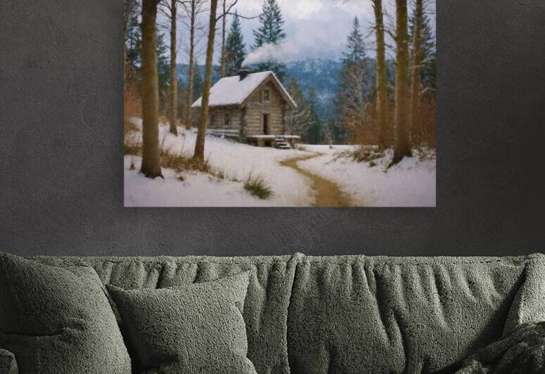 Cozy Winter Cabin   GIA2501 0485 OIL. by JordiCarrio
