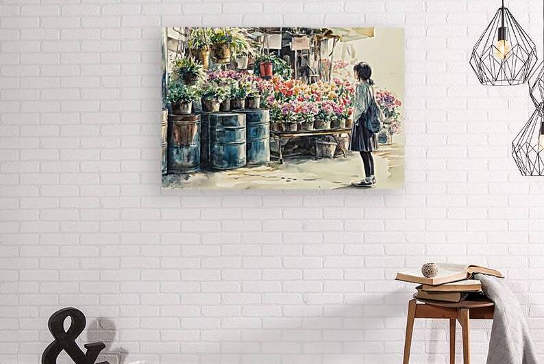 Flower Stall Morning   GIA2501 0559 WAT by JordiCarrio