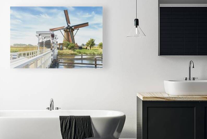 Windmill Over Dutch Waters   GIA2501 0620 WAT by JordiCarrio