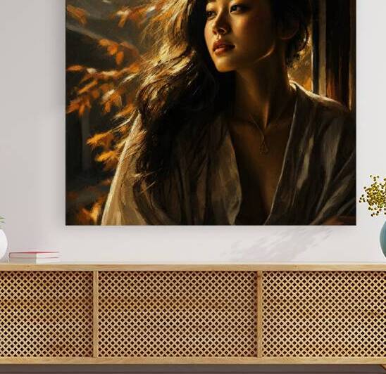 Golden Autumn Muse   GIA2601 0759 OIL by JordiCarrio