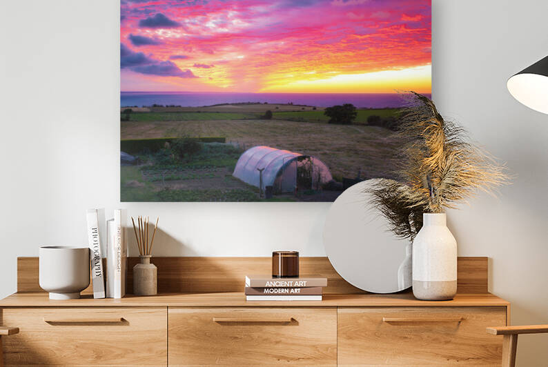 Sunset from Planguenoual - C1506-1651-ART by JordiCarrio