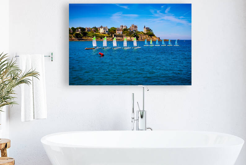 Majestic Sailboats in Dinard Bay - C1506-1655-PIN by JordiCarrio