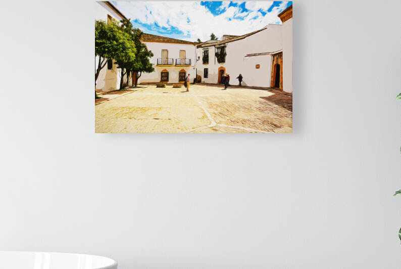 Watercolor - City of Ronda - C1804 2915 WAT by JordiCarrio