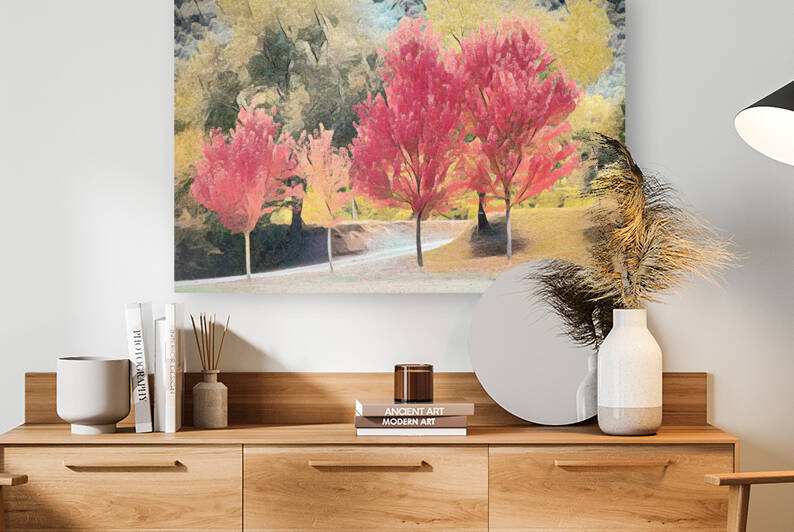 Crimson Maples in Autumn - CR2010-3808-ABS by JordiCarrio