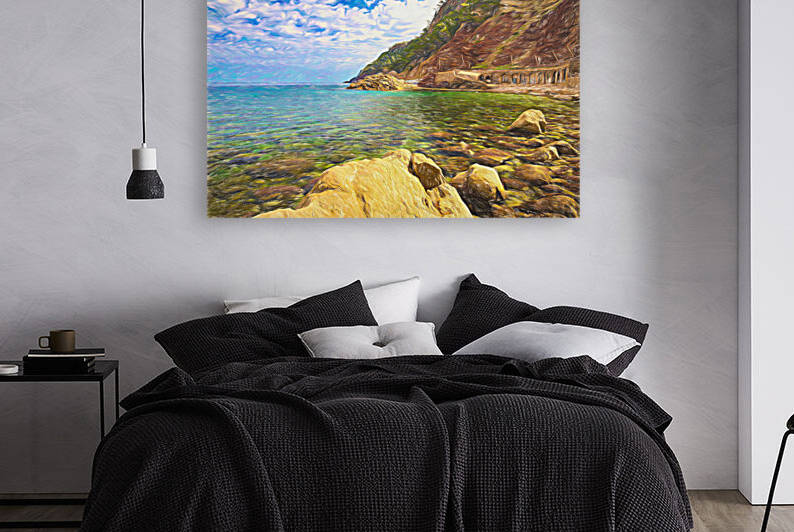 View of the coast of Estellencs - CR2205-7486-OIL by JordiCarrio