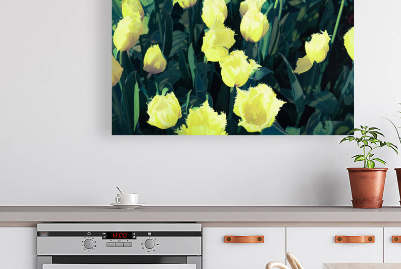 Detail of yellow tulips - CR2305-9186-ABS by JordiCarrio