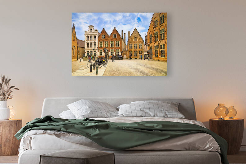 Historic Square of Bruges - CR2304-8945-WAT by JordiCarrio