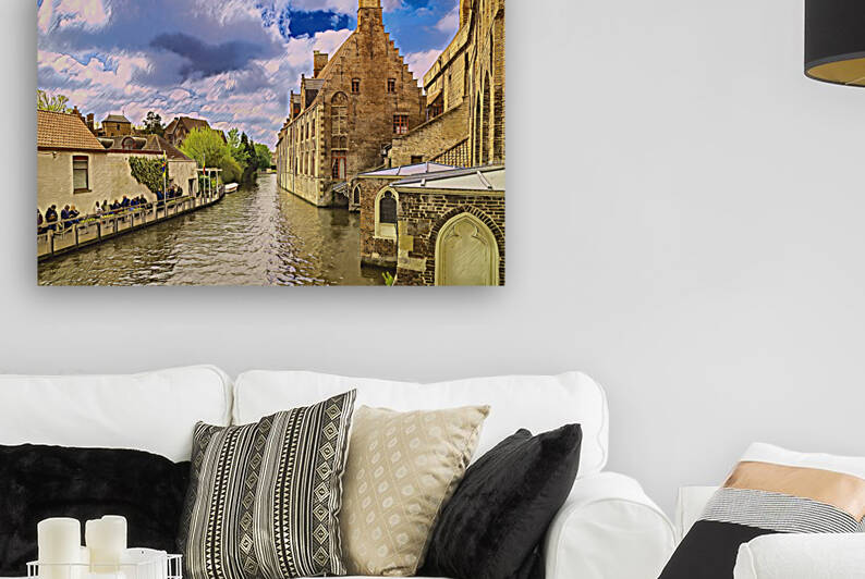 Bruges Canal in Spring - CR2304-8957-WAT by JordiCarrio