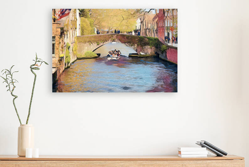 Bruges bridge in abstract - CR2304-9003-ABS by JordiCarrio