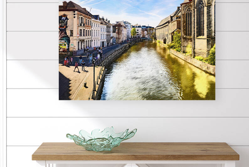 The Serene Canal of Ghent - CR2304-9035-WAT by JordiCarrio