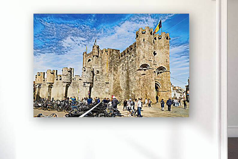 Gravensteen Castle Ghent - CR2304-9069-WAT by JordiCarrio