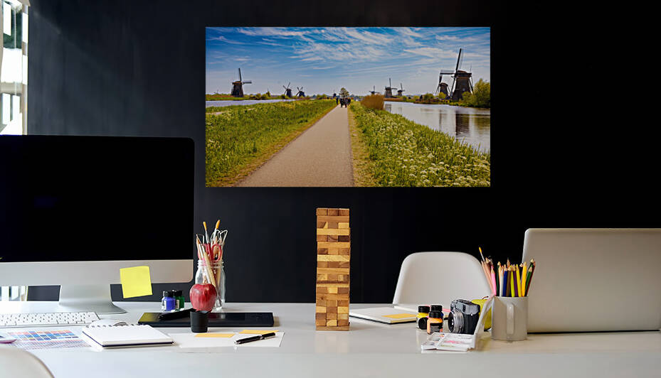 Windmills in Kinderdijk - CR2305-9273-ORT by JordiCarrio