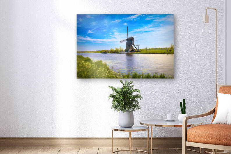 Dance Light and reflections in Kinderdijk - CR2305-9303-ABS by JordiCarrio