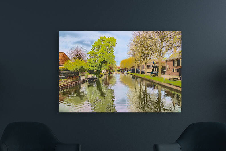 Edam Canal Watercolor - CR2305-9328-WAT1 by JordiCarrio