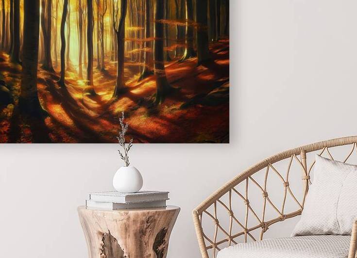 Beech forest in autumn. - GIA-2310-1089-ILU by JordiCarrio