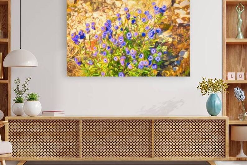 Impressionist dance of wildflowers - CR2102-4764-OIL by JordiCarrio