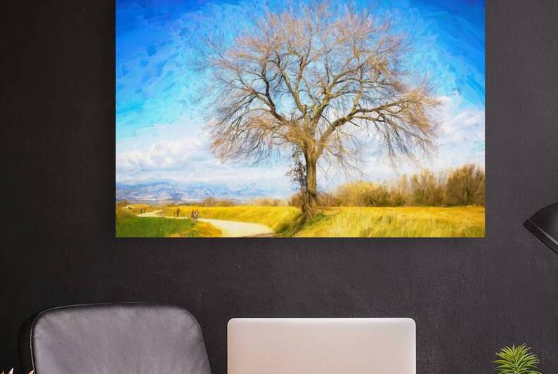 Valley Watcher on the Road - CR2103-4772-OIL  by JordiCarrio