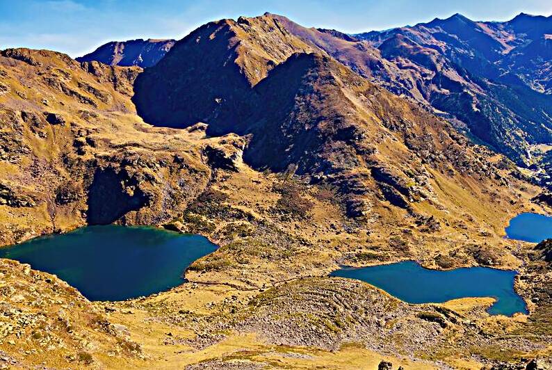 Lake Triptych of Tristaina - CR2110-5988-GLA. by JordiCarrio