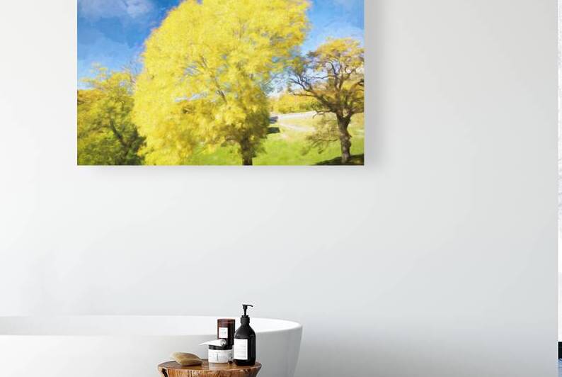 Golden Autumn in Catalonia - CR2111-6184-OIL by JordiCarrio