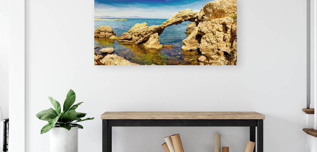 Natural arch to the Mediterranean - CR2205-7752-PIN by JordiCarrio