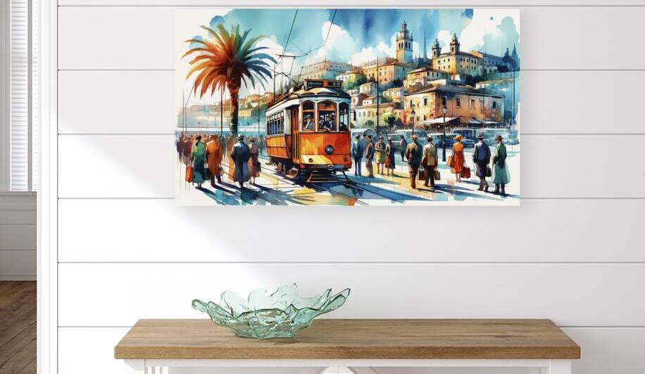 Picturesque Tram - GIA2401-0127-WAT by JordiCarrio