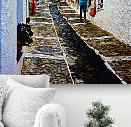 Alley of Colors - C1804-2854-OIL by JordiCarrio