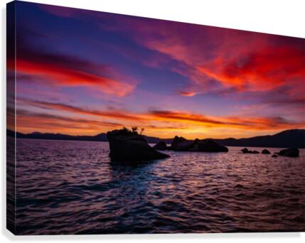 Sunset on the Lake Canvas Print