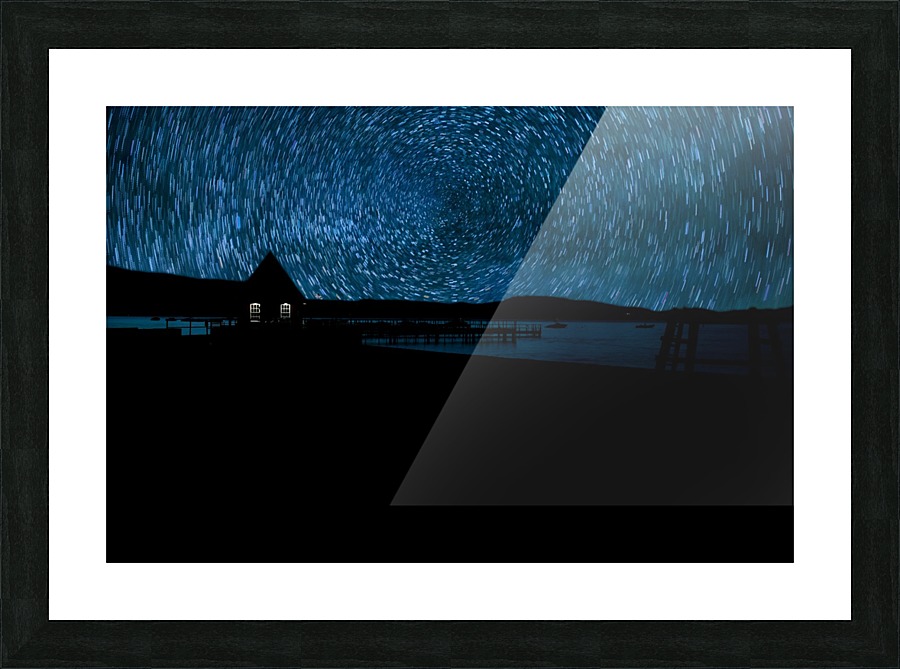 Star Trails Picture Frame print