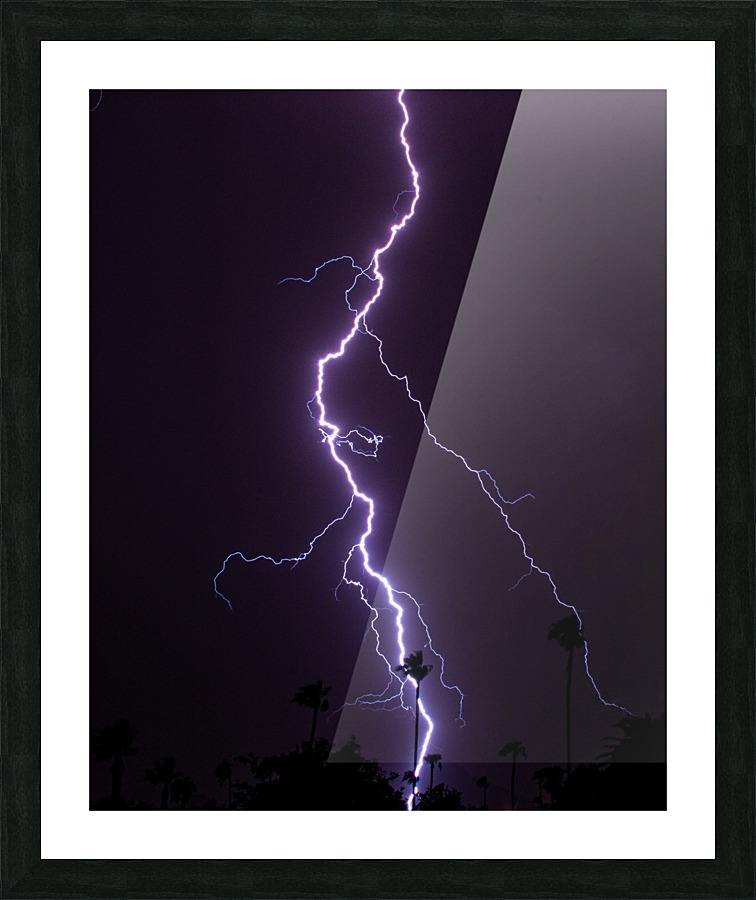 Purple Rain Picture Frame print