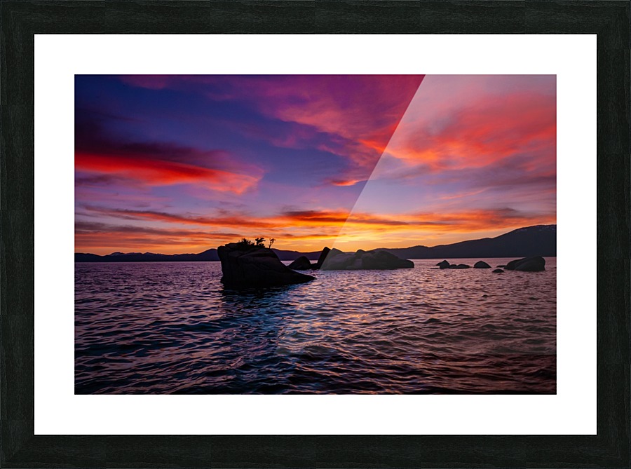 Sunset on the Lake Picture Frame print