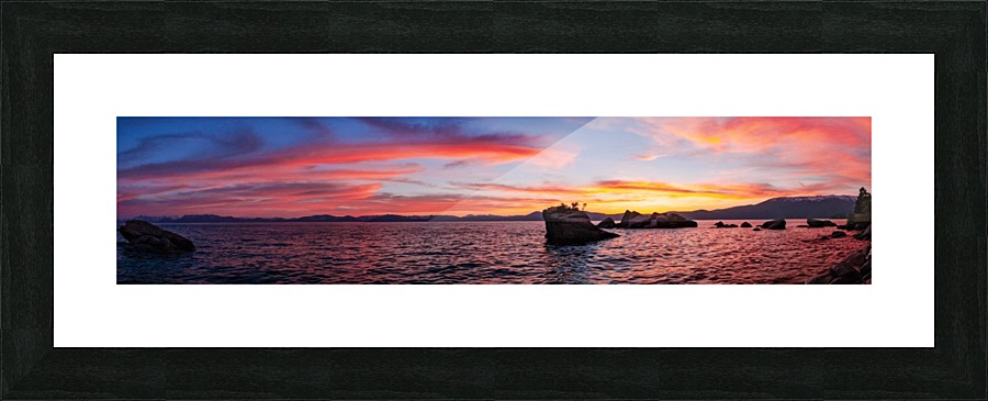 Panoramic Sunset Picture Frame print