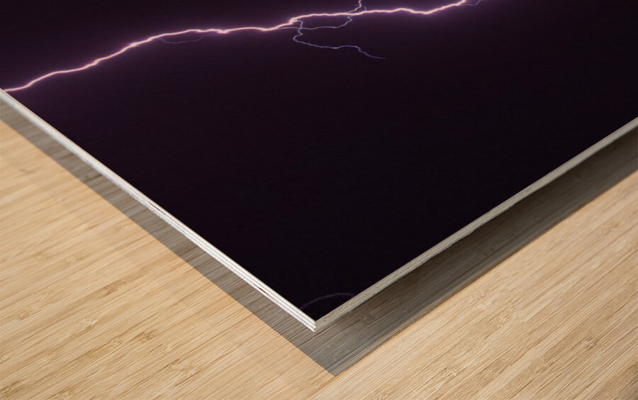 Purple Rain Wood print