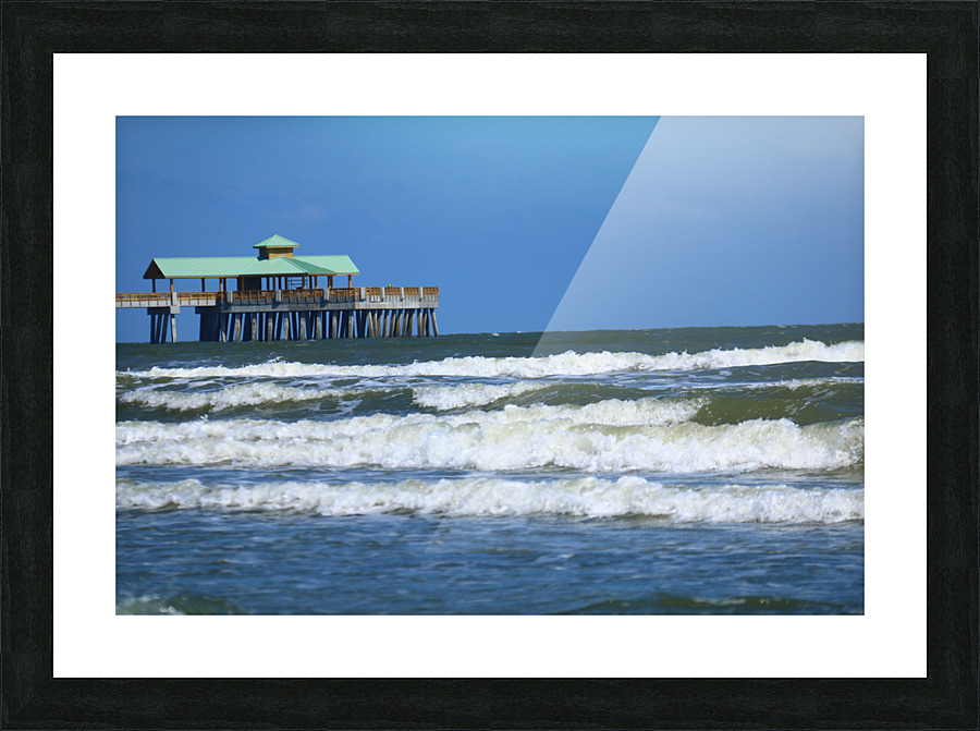 Charleston Beach Front  Picture Frame print