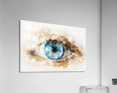 eye blue eye abstract Acrylic Print