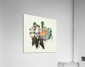 Monstera Bird Plants Acrylic Print