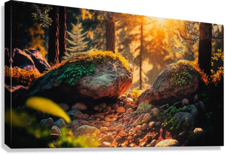nature forest trees landscape Canvas Print