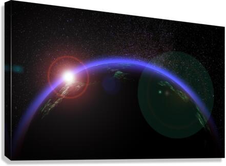 Solar Space Planet Canvas Print