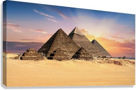 Pyramids Egypt Giza Canvas Print