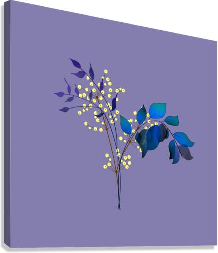 Flowers Branches Nature Canvas Print