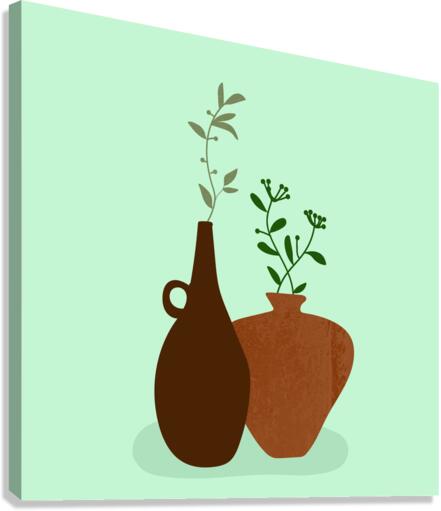 Vases Pots Plants Canvas Print