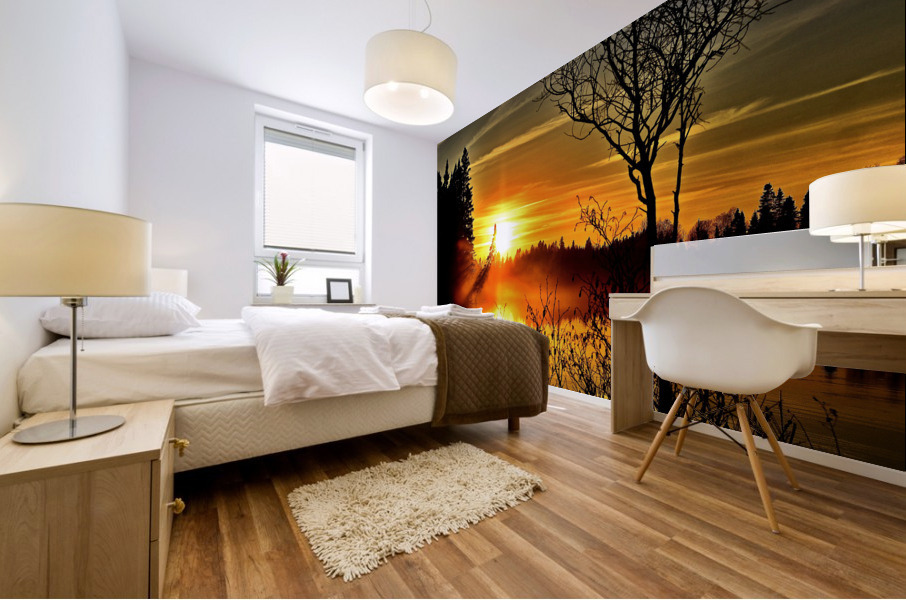 Beautiful nature landscape Mural print